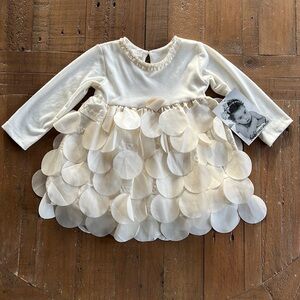 Bebe Monde ivory circle dress